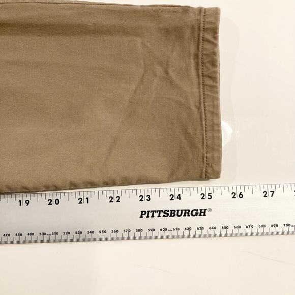 GAP Pants Women 16 Khakis Skinny-Mini Stretchy-Cotton Tan-Beige-Brown Pocket Zip - Picture 10 of 13